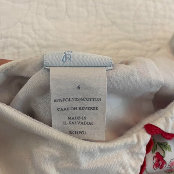 Peter Pan Collar Bella Bliss Floral Dress girls size 6 EUC - Picture 5 of 5